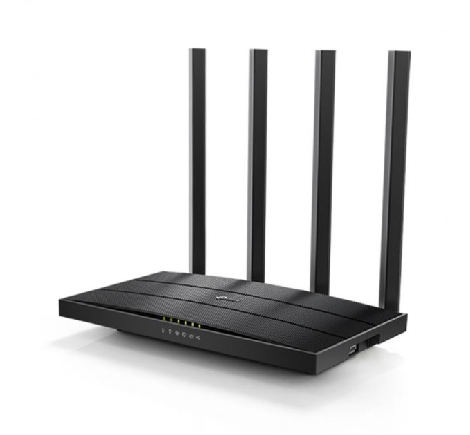 TP-Link Беспроводной маршрутизатор TP-Link ARCHER C6U  (AC1200, 1хGE WAN, 4хGE LAN, 1хUSB 2.0, MU-MIMO, Beamforming, Airtime Fairness, 4 внешние антенны)