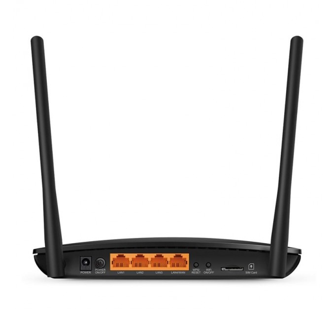 TP-Link Беспроводной маршрутизатор TP-LINK Archer MR200 (AC750, 1xFE LAN/WAN, 3xFE LAN, 1xSimCardSlot, 2 антенны LTE, 3 антенны)