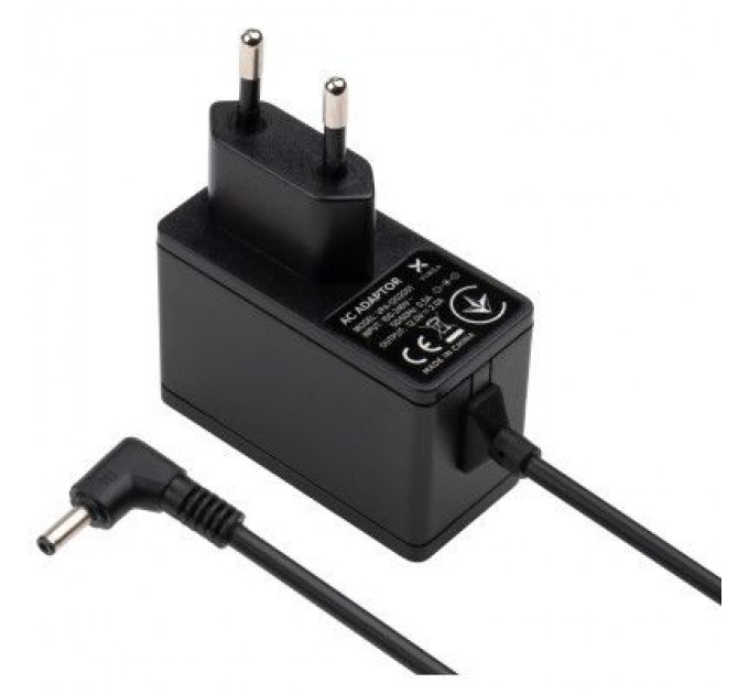 Vinga Блок живлення до ноутбуку Vinga 24W 12V 2.0А роз'єм 3.4*1.3, wall mount (VPA-1202001)