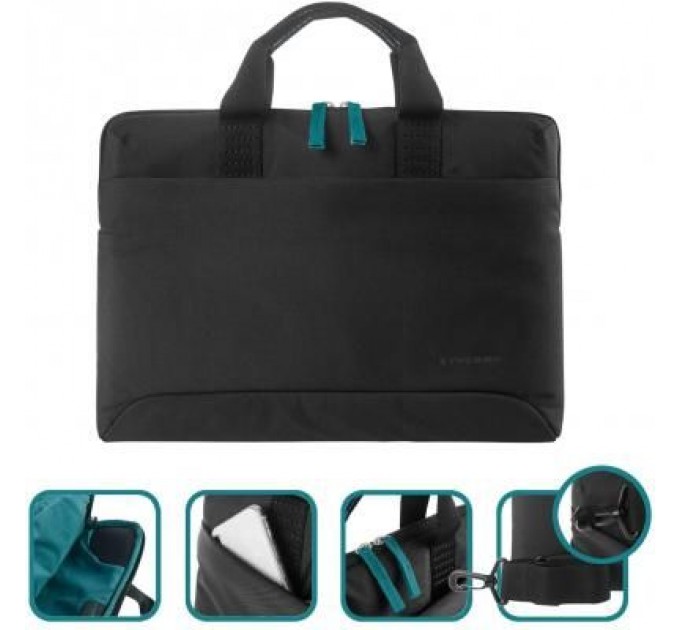 Tucano Сумка для ноутбука Tucano 15.6" Smilza Slim, Black (BSM15-BK)