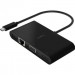Belkin Концентратор Belkin USB-C - Ethernet, HDMI, VGA, USB-A, 100W PD, black (AVC004BTBK)