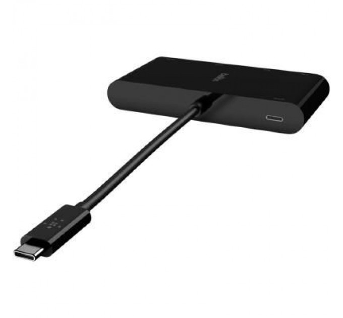Belkin Концентратор Belkin USB-C - Ethernet, HDMI, VGA, USB-A, 100W PD, black (AVC004BTBK)