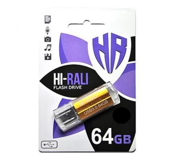 Hi-Rali USB флеш накопичувач Hi-Rali 64GB Corsair Series Bronze USB 2.0 (HI-64GBCORBR)