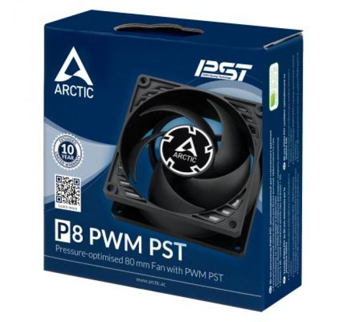 Arctic Кулер до корпусу Arctic P8 PWM PST Black (ACFAN00150A)