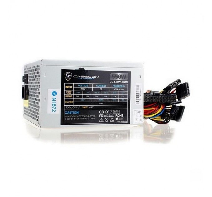 Casecom Блок живлення CaseCom (CM 550 ATX) 550W 12Fan bulk