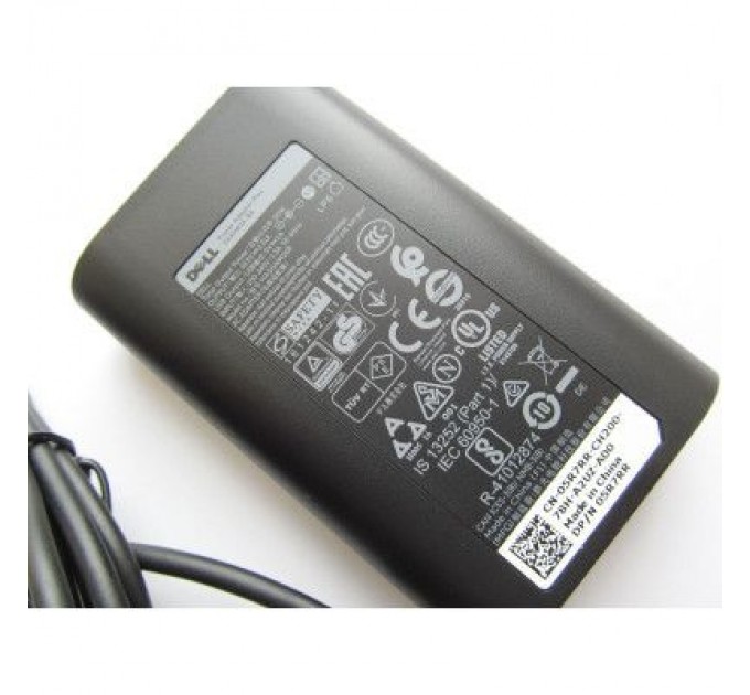 Dell Блок живлення до ноутбуку Dell 50W 19.5V, 2.31A, роз'єм 7.4/5.0 (pin inside) + USB5V/1A (PA45W16-BA / A40318)