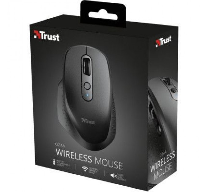 Trust Мишка Trust Ozaa Rechargeable Black (23812)