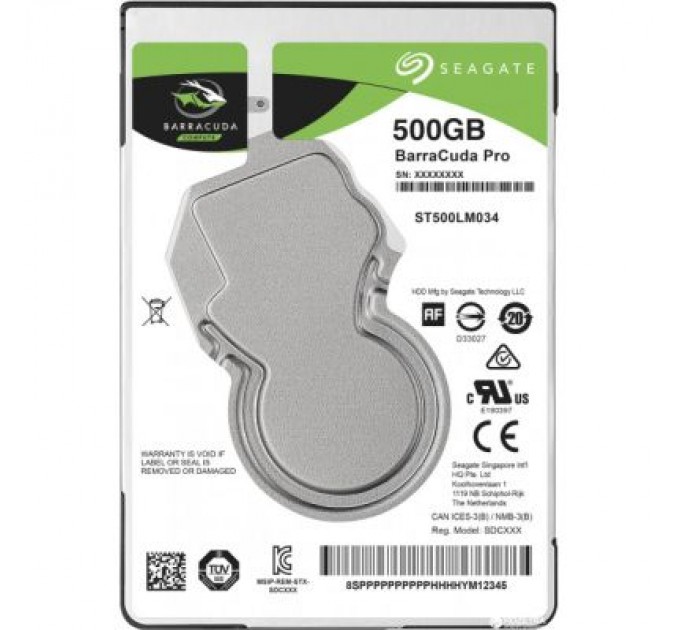 Seagate Жорсткий диск для ноутбука 2.5" 500GB Seagate (ST500LM034)
