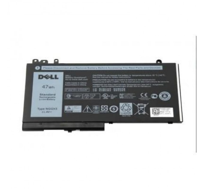 Dell Акумулятор до ноутбука Dell Latitude E5270 NGGX5, 47Wh (4130mAh), 3cell, 11.4V, Li-ion (A47527)