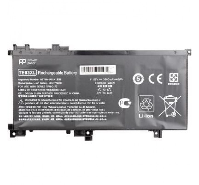 PowerPlant Акумулятор до ноутбука HP Omen 15 AX000 (HSTNN-UB7A, TE03) 11.55V 3500mAh PowerPlant (NB461455)