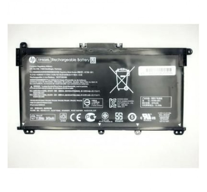 HP Акумулятор до ноутбука HP Pavilion 15-cd TF03XL, 3615mAh (41.7Wh), 3cell, 11.55V, L (A47511)