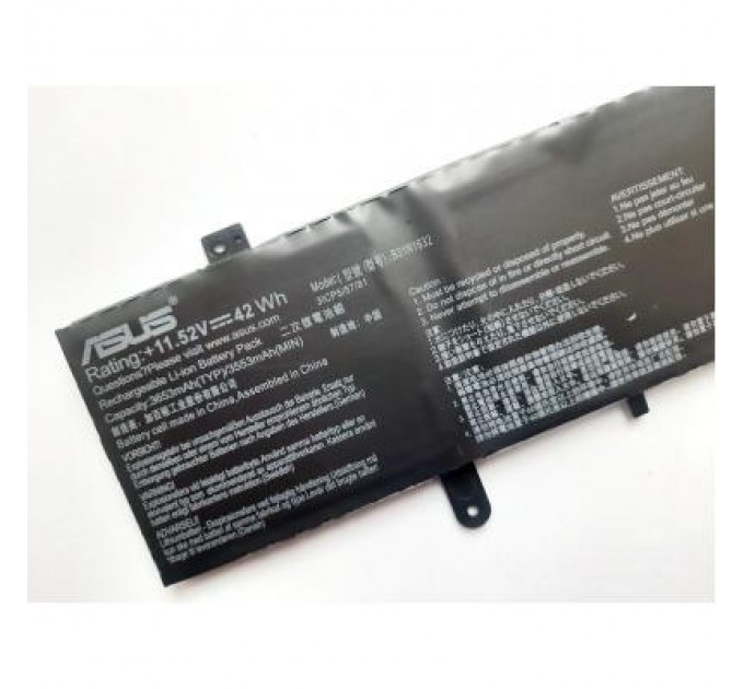 ASUS Акумулятор до ноутбука ASUS X405 B31N1632, 3653mAh (42Wh), 3cell, 11.52V, Li-ion (A47504)