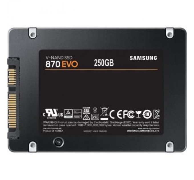 Samsung Накопичувач SSD 2.5" 250GB 870 EVO Samsung (MZ-77E250BW)