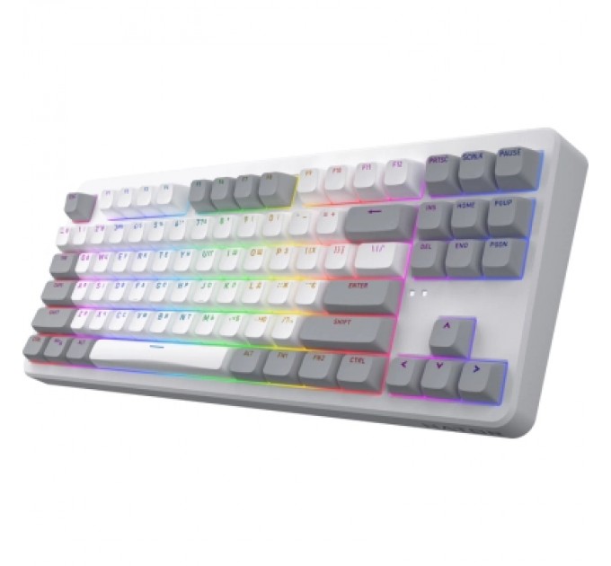 Hator Клавіатура Hator Rockfall 3 Mecha TKL QMK/VIA Orange Wireless White (HTK851UA)