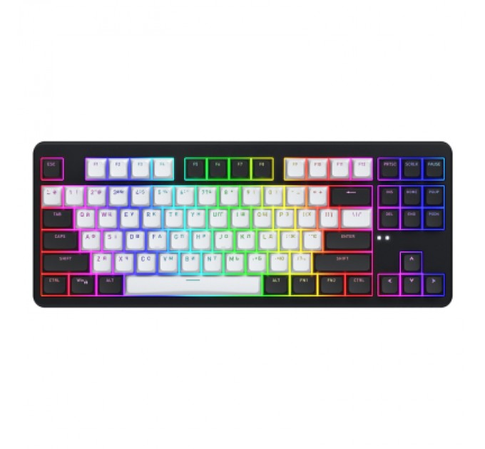 Hator Клавіатура Hator Rockfall 3 Mecha TKL QMK/VIA Orange Wireless Black (HTK850UA)