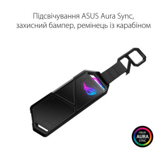 ASUS Кишеня зовнішня ASUS SSD M.2 PCIe NVMe STRIX ARION ESD-S1C/BLK/G/AS USB 3.1 Gen2 (ESD-S1C/BLK/G/AS)