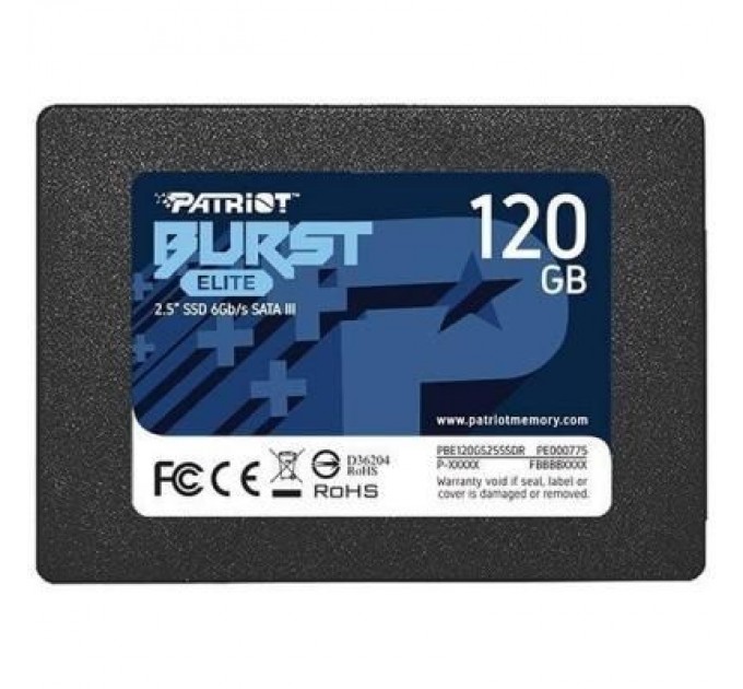 Patriot Накопичувач SSD 2.5" 120GB Burst Elite Patriot (PBE120GS25SSDR)