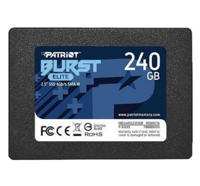 Patriot Накопичувач SSD 2.5" 240GB Burst Elite Patriot (PBE240GS25SSDR)