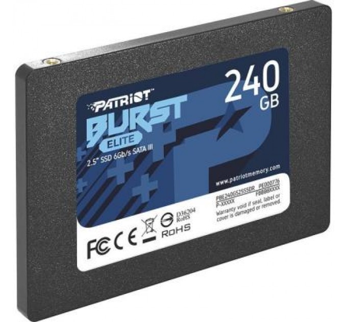 Patriot Накопичувач SSD 2.5" 240GB Burst Elite Patriot (PBE240GS25SSDR)