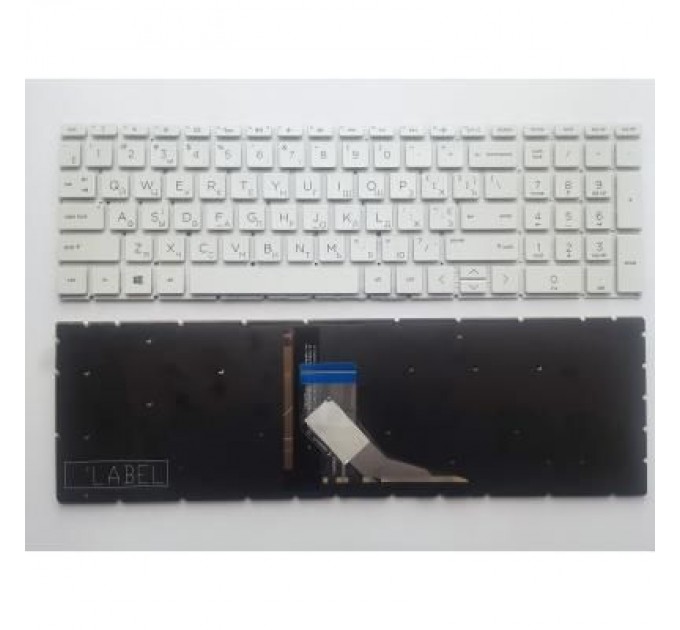 HP Клавіатура ноутбука HP Pavilion SleekBook 15-DA 250 G7, 255 G7 Series белая с подсв (A46146)