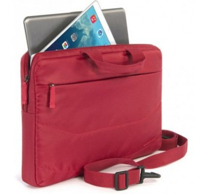 Tucano Сумка для ноутбука Tucano 15.6" SLIM BAG IDEALE + Wireless mouse, Red (BU-BIDEA-WM-R)