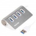 Maxxter Концентратор Maxxter USB 3.0 Type-A 4 ports silver (HU3A-4P-01)