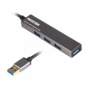 Maxxter Концентратор Maxxter USB 3.0 Type-A 4 ports grey (HU3A-4P-02)