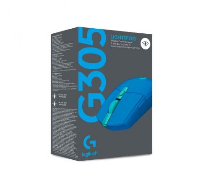 Logitech Мишка Logitech G305 Lightspeed Blue (910-006014)