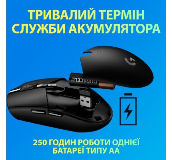 Logitech Мишка Logitech G305 Lightspeed Blue (910-006014)