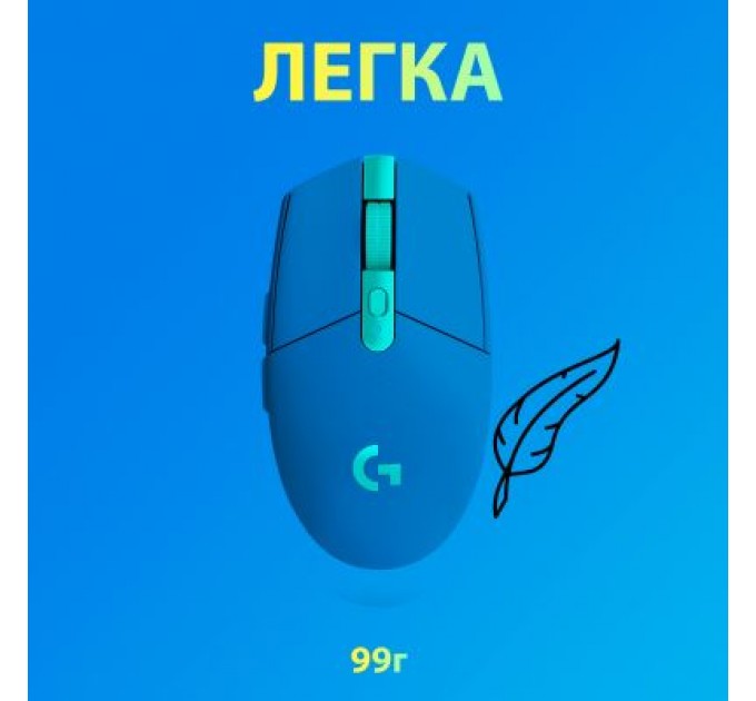 Logitech Мишка Logitech G305 Lightspeed Blue (910-006014)