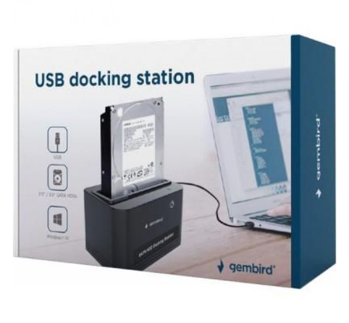 Gembird Док-станція для накопичувачів Gembird 2.5\3.5 SATA HDD, USB 2.0 (HD32-U2S-5)