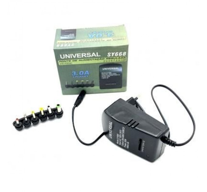 Merlion Блок живлення до ноутбуку Merlion 30W Universal, ручн. регулировка, 6 Г-обр. разъемов (FLY668)