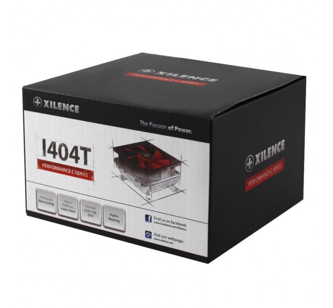 Xilence Кулер процессорный Xilence I404T (XC041), Intel:LGA1150/1151/1155/1156, 101х94х61мм_