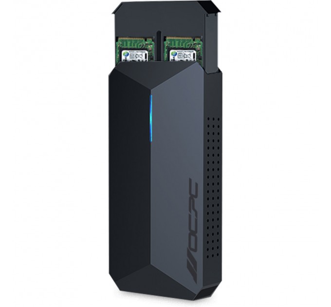 OCPC Внешний карман OCPC Azzurro Duo NVMe PCIe M.2 to USB 3.1 (OCAZZM2ECSD)