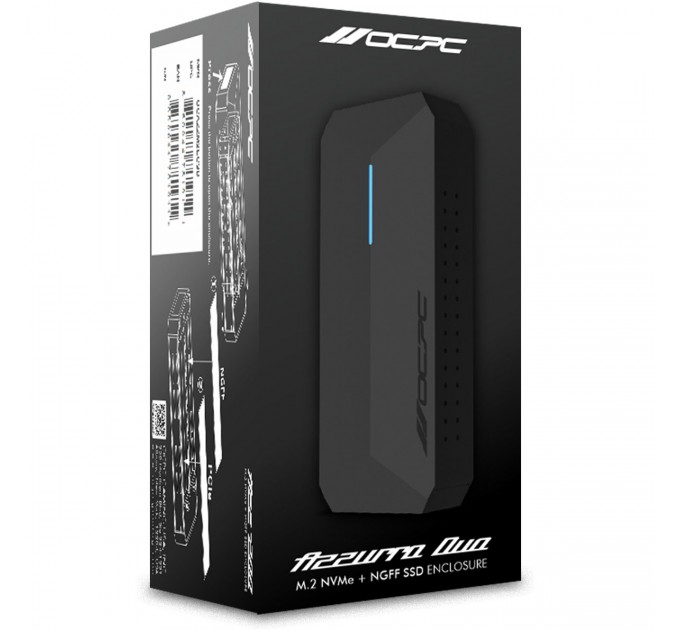 OCPC Внешний карман OCPC Azzurro Duo NVMe PCIe M.2 to USB 3.1 (OCAZZM2ECSD)