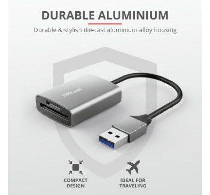 Trust Зчитувач флеш-карт Trust Dalyx Fast USB 3.2 Card reader (24135)