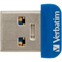 USB флеш накопичувач Verbatim 64GB Store 'n' Stay NANO Blue USB 3.0 (98711)