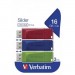 Verbatim USB флеш накопичувач Verbatim 3x16GB Slider Red/Blue/Green USB 2.0 (49326)