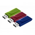 Verbatim USB флеш накопичувач Verbatim 3x16GB Slider Red/Blue/Green USB 2.0 (49326)
