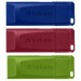 Verbatim USB флеш накопичувач Verbatim 3x16GB Slider Red/Blue/Green USB 2.0 (49326)