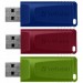 Verbatim USB флеш накопичувач Verbatim 3x16GB Slider Red/Blue/Green USB 2.0 (49326)