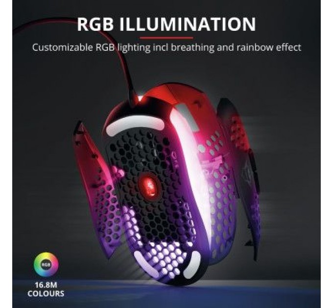 Trust Мишка Trust GXT 960 Graphin Ultra-lightweight RGB USB Black (23758)