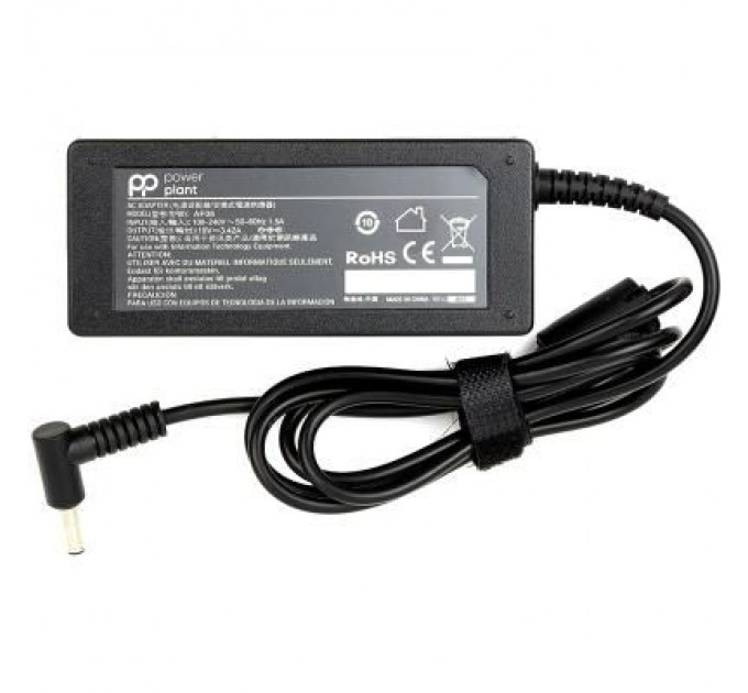 PowerPlant Блок живлення до ноутбуку PowerPlant ASUS 220V, 19V 65W 3.42A (4.5*3.0) (AS65F4530)