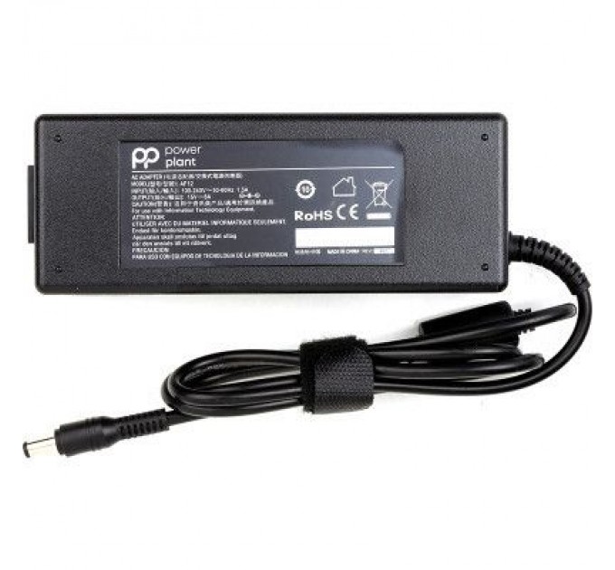 PowerPlant Блок живлення до ноутбуку PowerPlant TOSHIBA 220V, 15V 120W 8A (6.3*3.0) (TO120C6330)