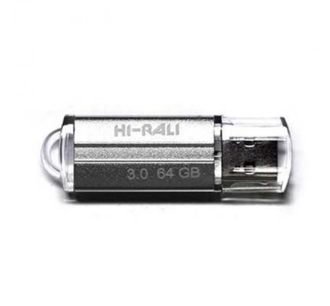 Hi-Rali USB флеш накопичувач Hi-Rali 64GB Corsair Series Silver USB 3.0 (HI-64GB3CORSL)
