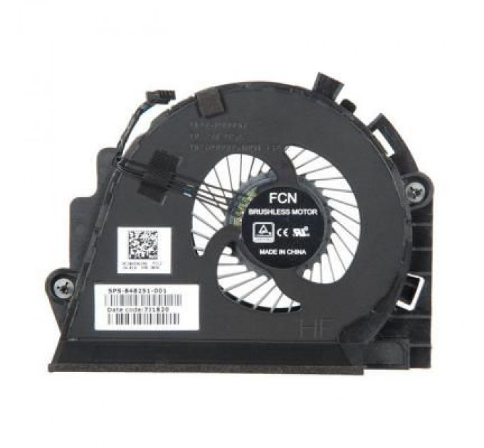 HP Вентилятор ноутбука HP ZBook 15 G3 (848251-001) DC(5V, 0.5A), 4pin (до процесора) (A48465)