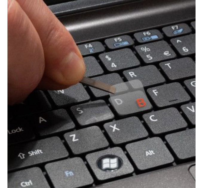 SampleZone Наклейка на клавіатуру SampleZone прозора, помаранчевий (SZ-N-R)