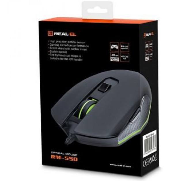 REAL-EL Мишка REAL-EL RM-550 Black