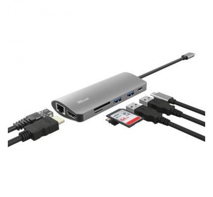 Trust Концентратор Trust DALYX 7-IN-1 USB-C ALUMINIUM (23775_TRUST)