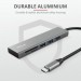 Trust Концентратор Trust HALYX FAST 3USB+CARD READER USB-C ALUMINIUM (24191_TRUST)